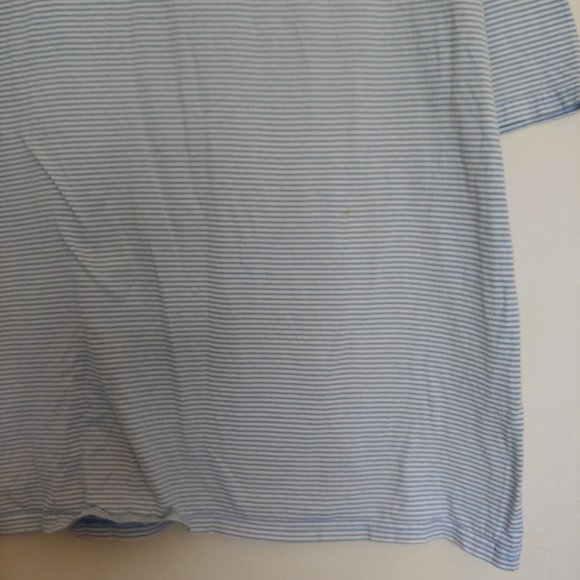 Johnnie O striped mens blue and white short sleeve teeshirt XL - Picture 11 of 13